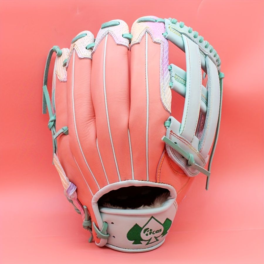 ピンクマーメイドキャンディーパウダーカウハイド野球グローブ 右投手用