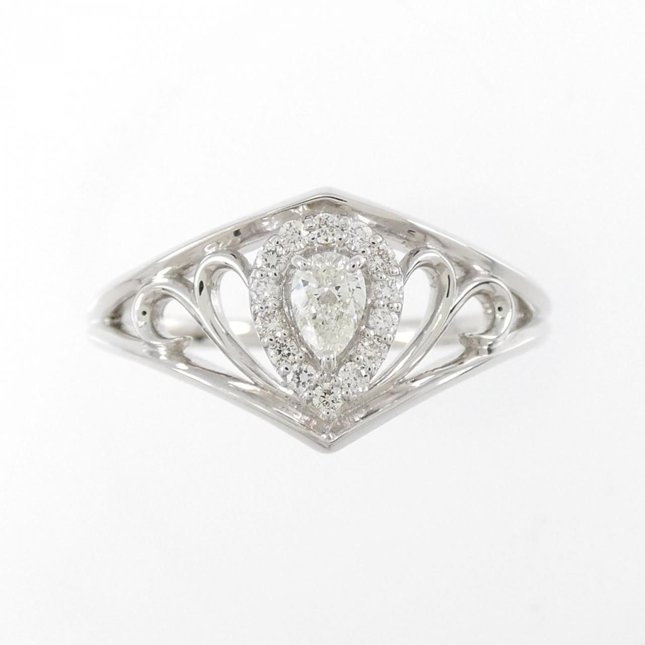 24時までお値下げ中！】ジュエリーツツミ K14WG ダイヤモンドリング 9