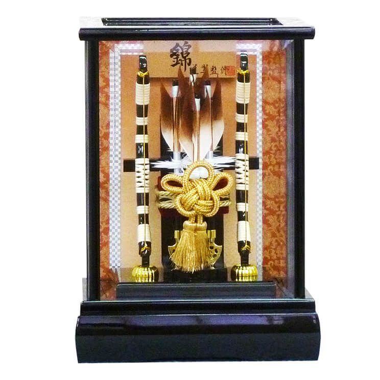 平安道翠 ミニ破魔弓飾り 10号錦