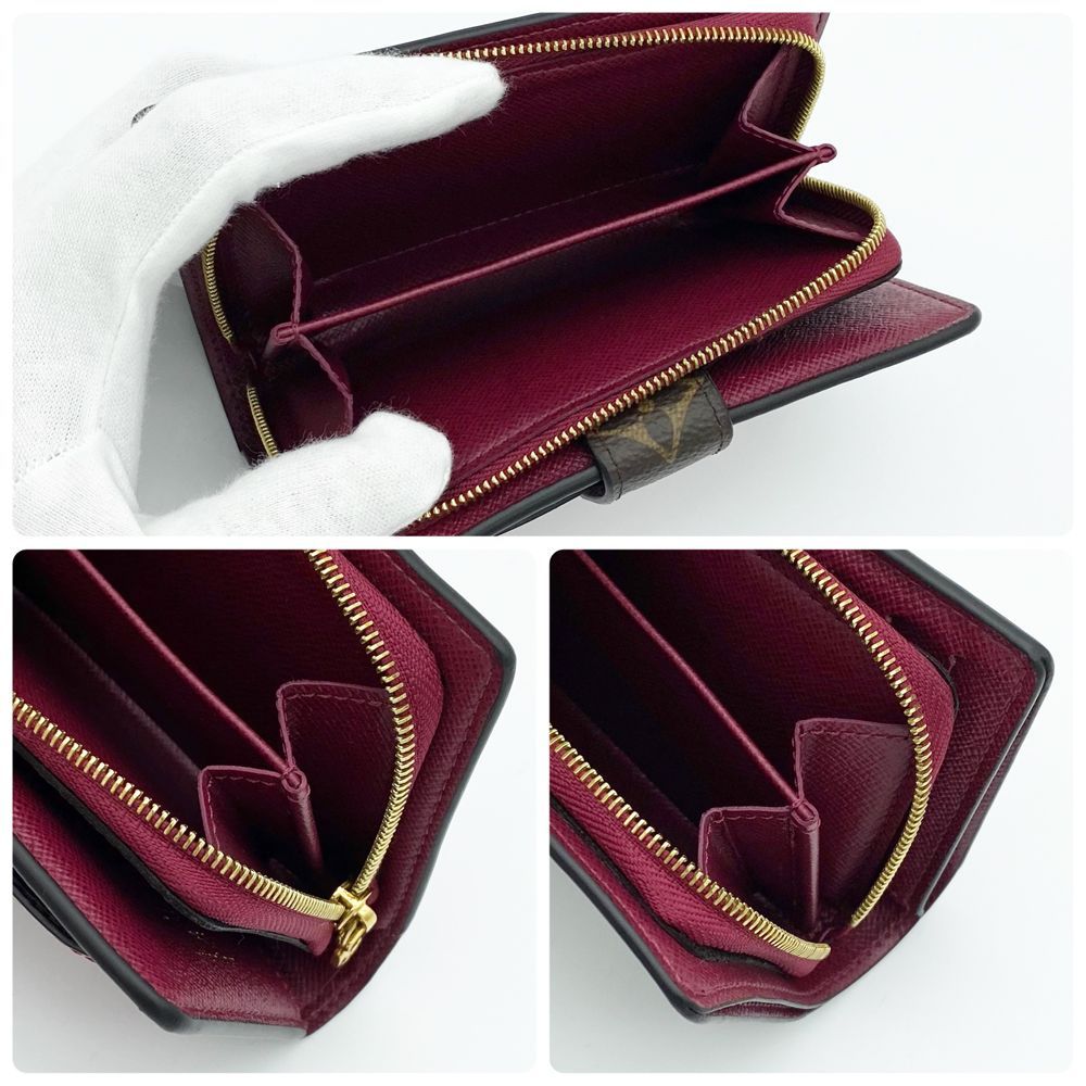 【極美品】ルイヴィトン ポルトフォイユ ジュリエット フューシャ モノグラム ルイヴィトン 折財布 モノグラム フューシャ ポルトフォイユ