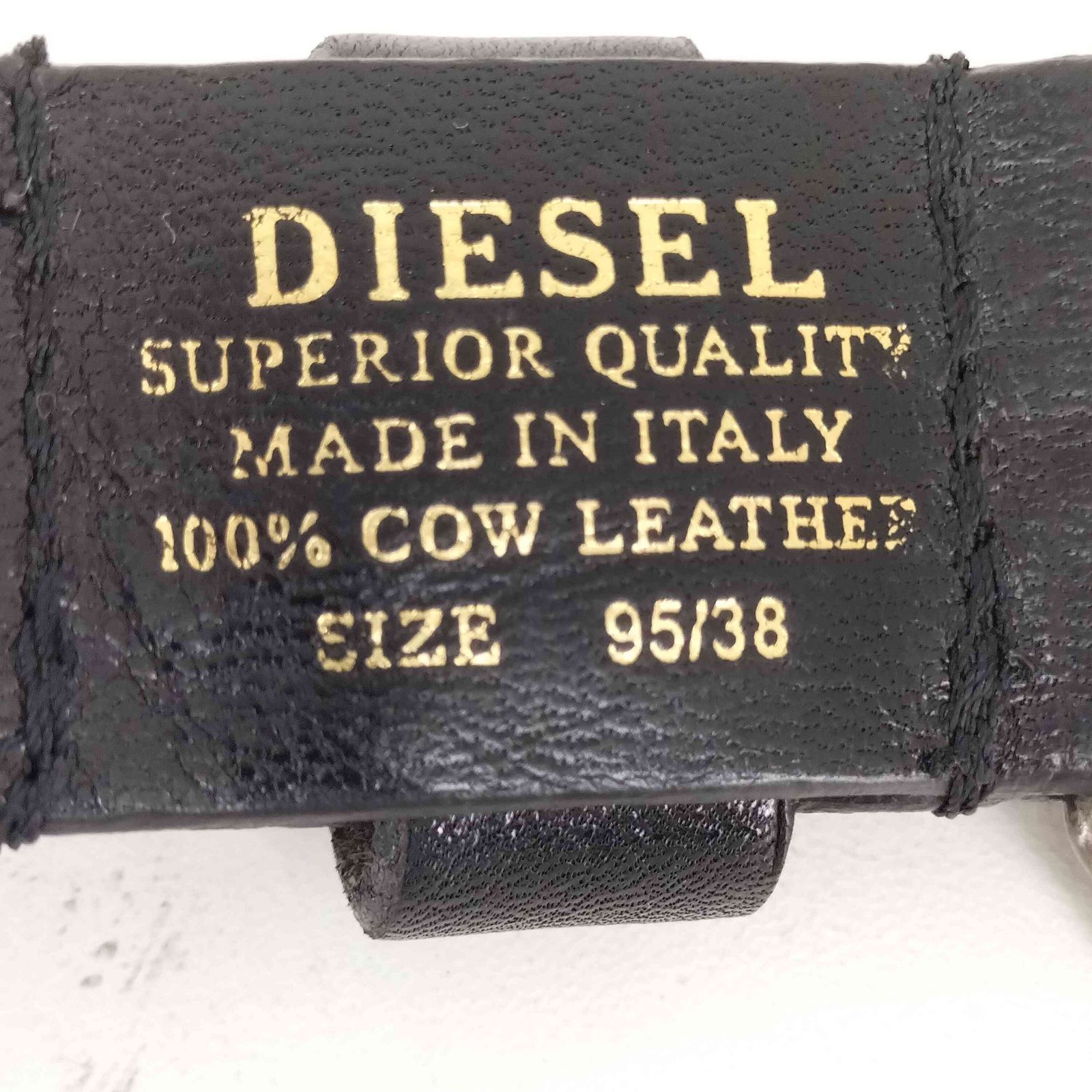 DIESEL ベルト 95/38 DIESEL ブラックレザーベルト 95/38 メンズ レディース - メルカリ