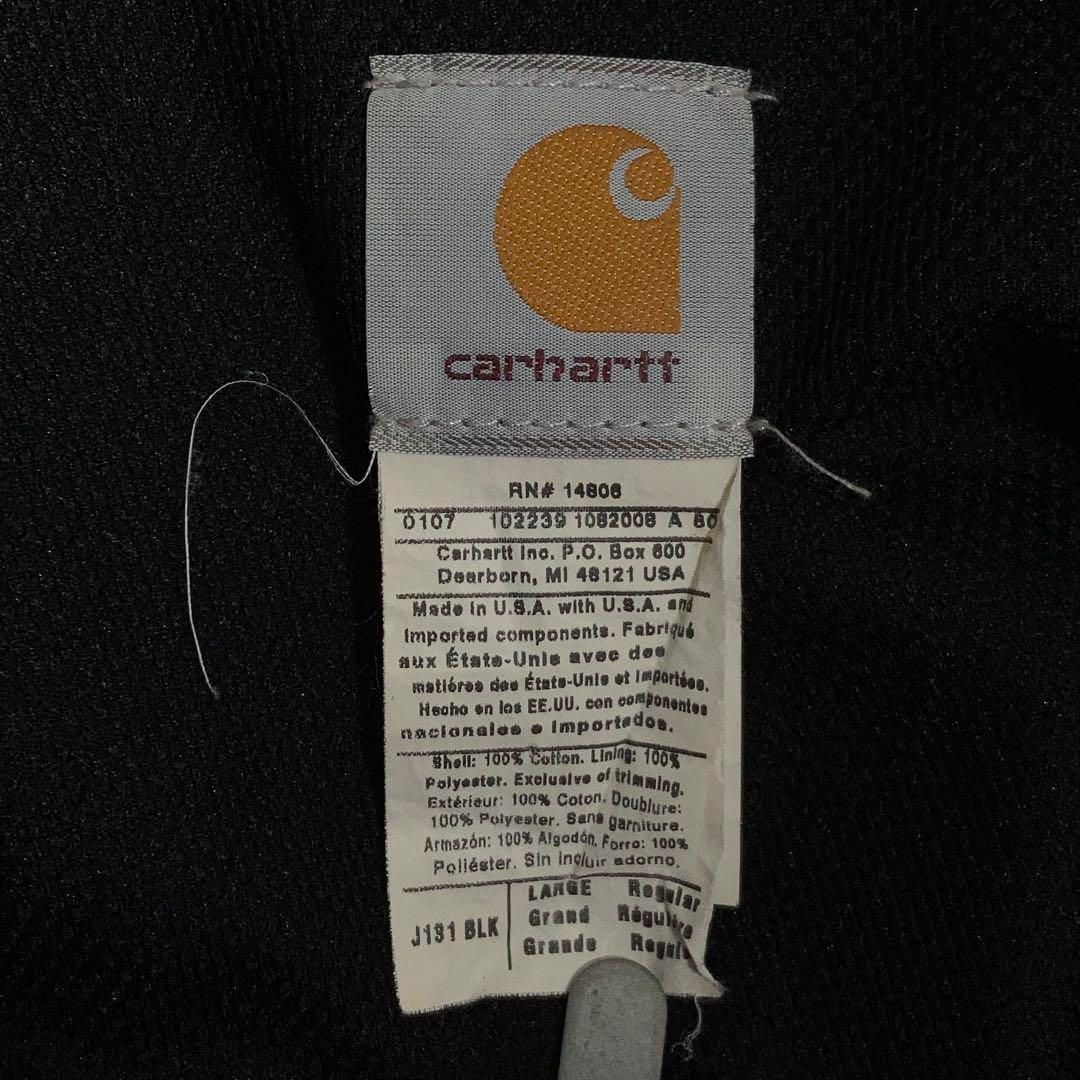 USA製】Carhartt アクティブジャケット ダック地 黒 L - メルカリ