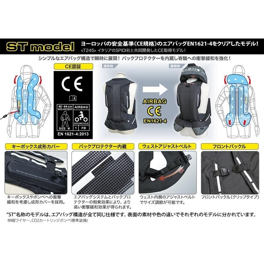 バックプロテクター内蔵 エアバッグ
