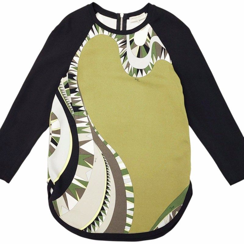 エミリオプッチ EMILIO PUCCI プッチ柄 チュニック ブラウス