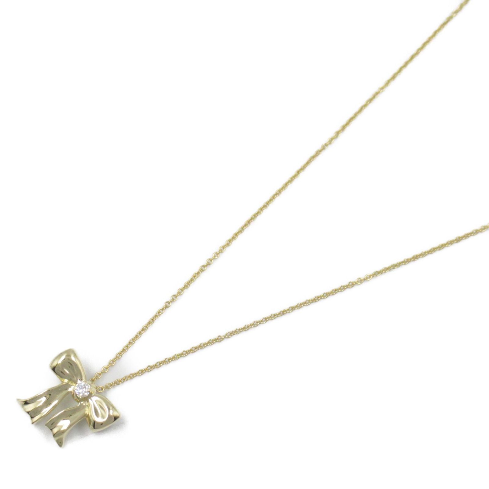 TIFFANY＆CO ティファニー ブルーボックスボウ ダイヤネックレス ネックレス