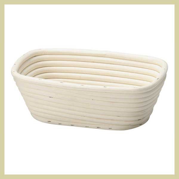 『ラタン』パン用の発酵ねかしかご四角タイプケース「22×14.5×7.5cm」　※アジアン雑貨,シンプル,かご,バスケット,パン屋さん,まとめ買い,セット割引,ナチュラル,店舗,業務用,家庭,トレイ,トレー,手作り,パン作り,籐製,本格的 4,693円