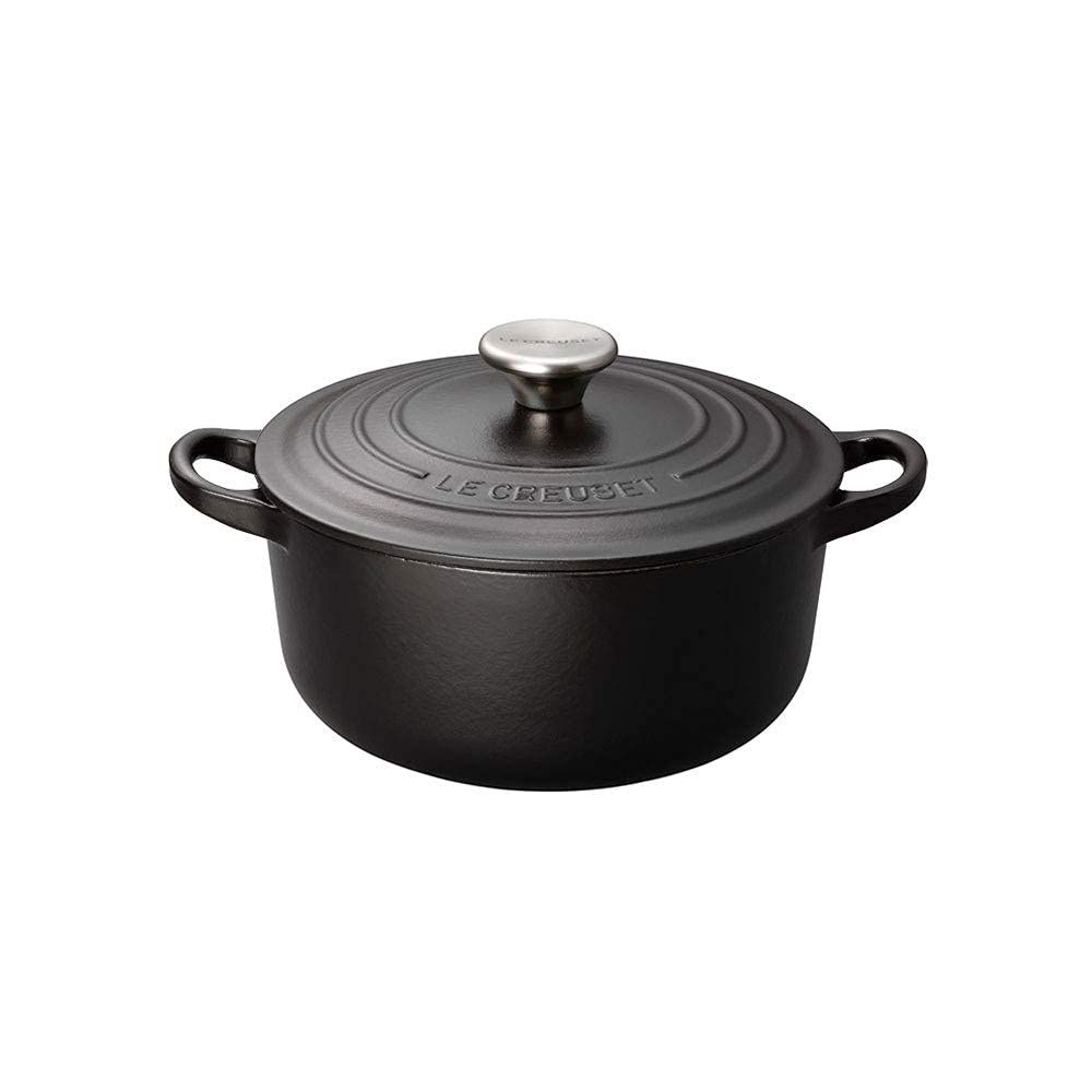 LE CREUSET ココットロンド　16cm マットブラック　新品未使用 Amazon.co.jp: ル・クルーゼ(Le Creuset) 鋳物 ホーロー 鍋