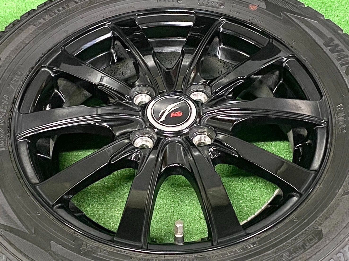 バリ溝スタッドレス Fang 14in 4.5J 45 PCD100 ウィンターマックス WM02 165 65R14 TANK パッソ ルーミー ソリオ ブーン TRITUETUBI_COM