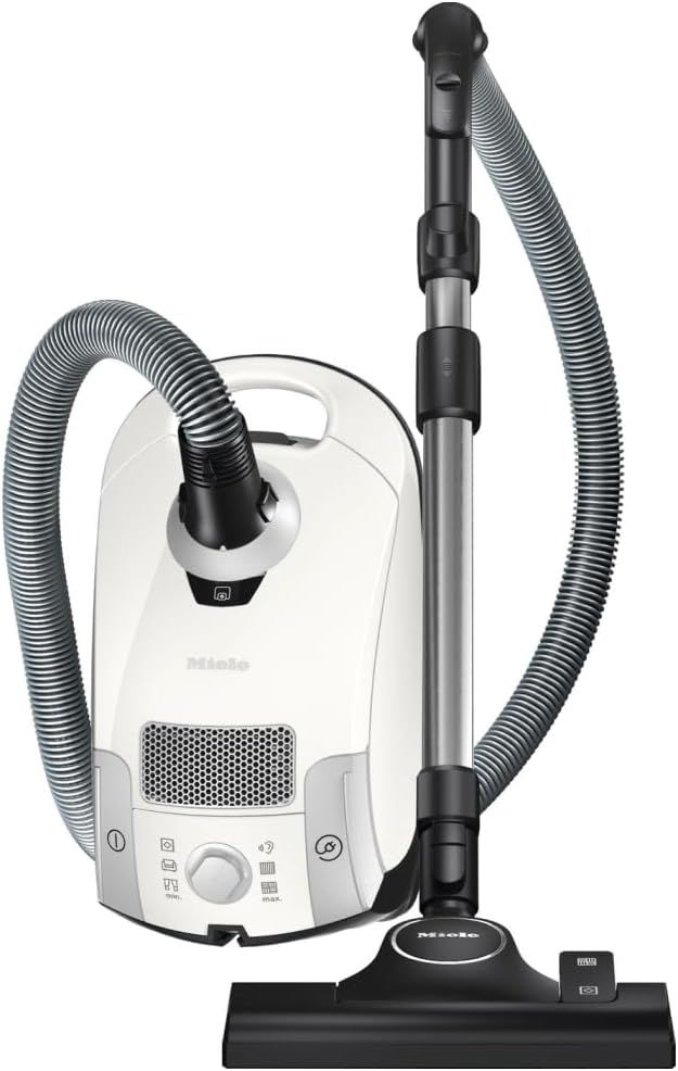 Miele (ミーレ) エントリーモデル Compact C1 SCAO 3 W Pure Suction/ホワイト [正規販売店] 本体＋付属品4種類＋ノズル3種類 強力吸引 キャニスター 掃除機 (紙パック式/コード式)