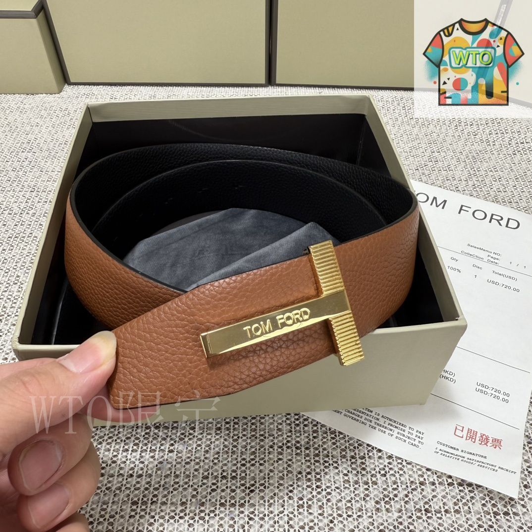 今日WTO】Tom Ford トムフォード ダブルフェイスベルト-1-CVP77 今日