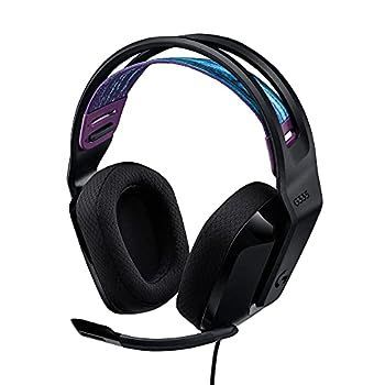 【中古】Logicool G ゲーミングヘッドセット G335 ブラック 有線 ステレオ 3.5mm 軽量 222g フリップミュート マイク 2.1ch PS5 PS4 PC Switch Xbox スマ