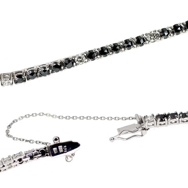 ブラックダイヤモンド調のテニスブレスレット Amazon.co.jp: VIR JEWELS 2カラット ブラックダイヤモンド