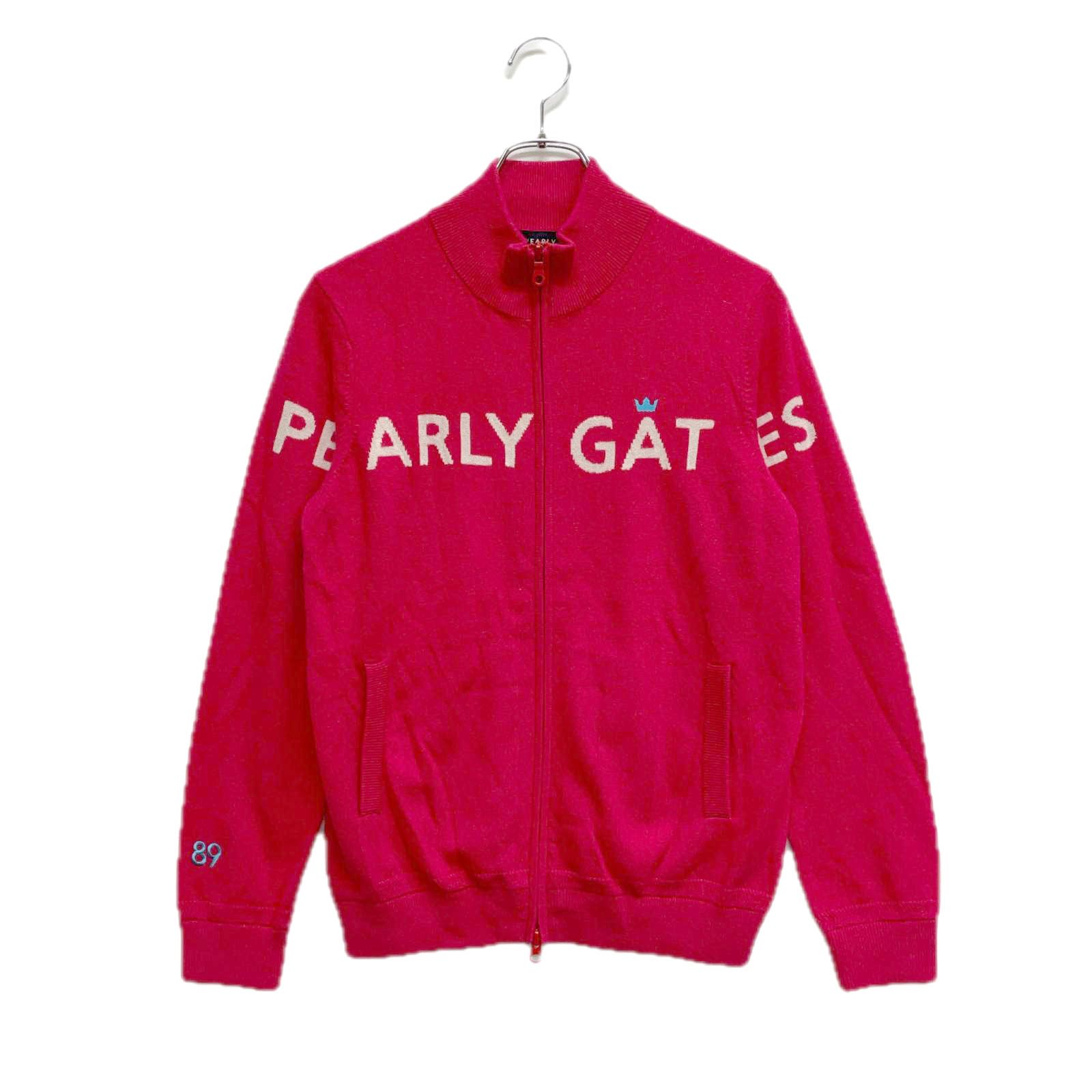 レディース パーリーゲイツ PEARLY GATES ニットアウター 1 M 濃ピンク カシミヤ100％