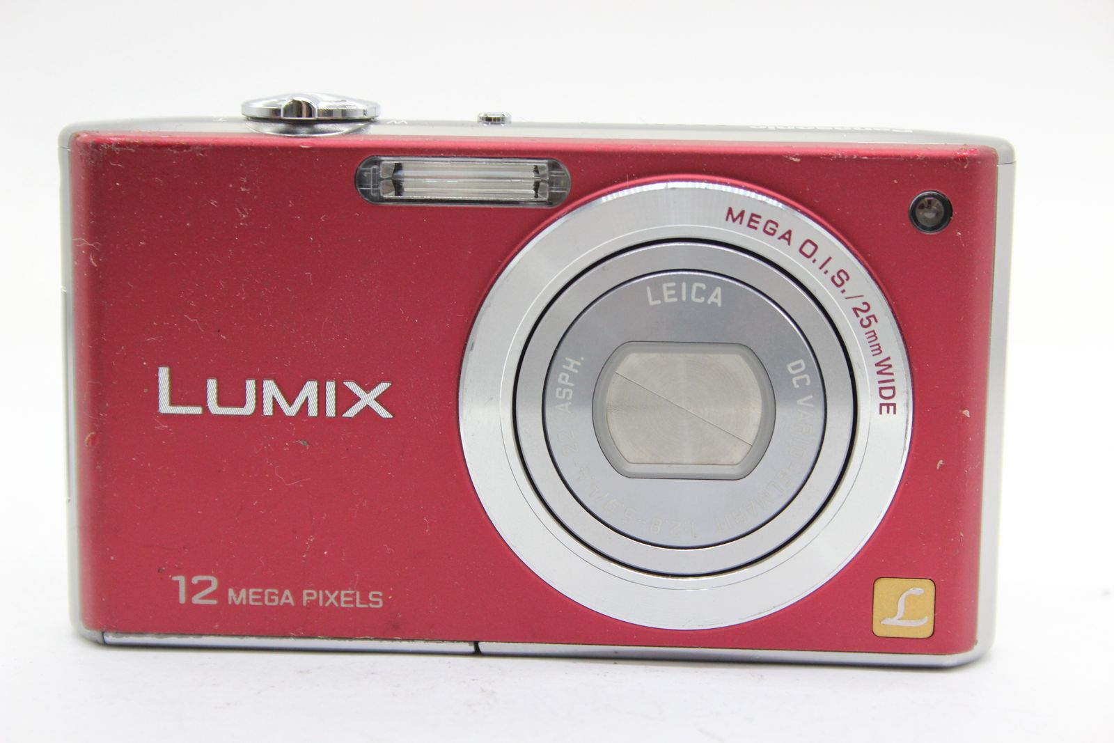 返品保証】 パナソニック Panasonic LUMIX DMC-FX40 レッド バッテリー 