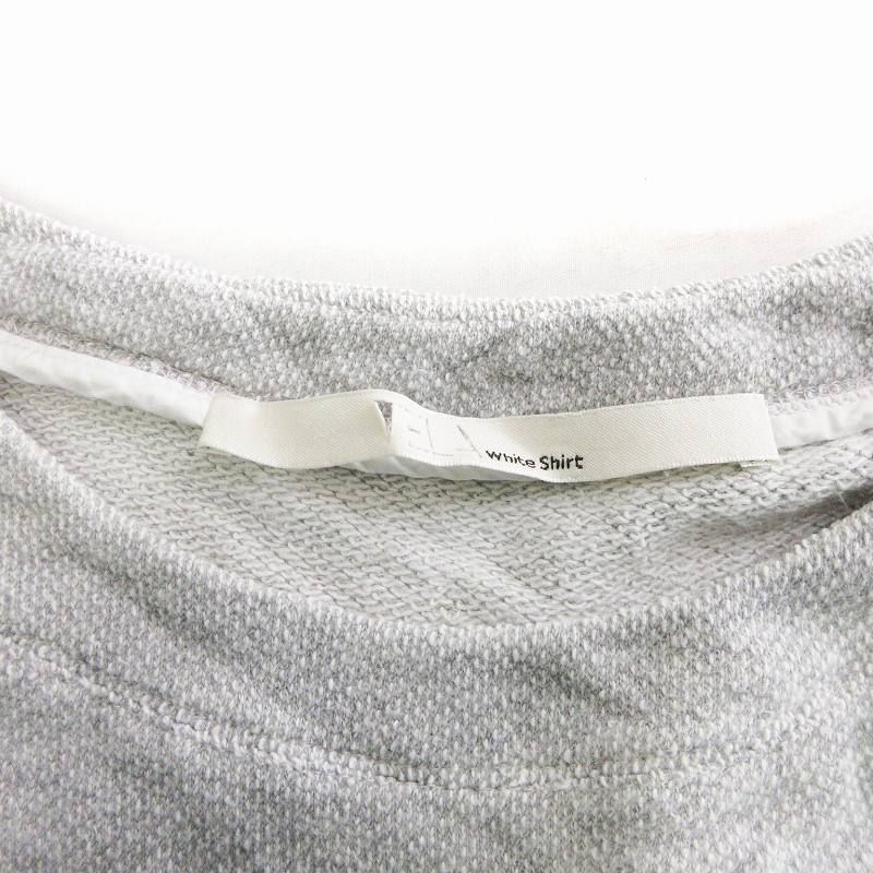 テラ TELA White Shirt 切替 ブラウス カットソー プルオーバー 七分袖