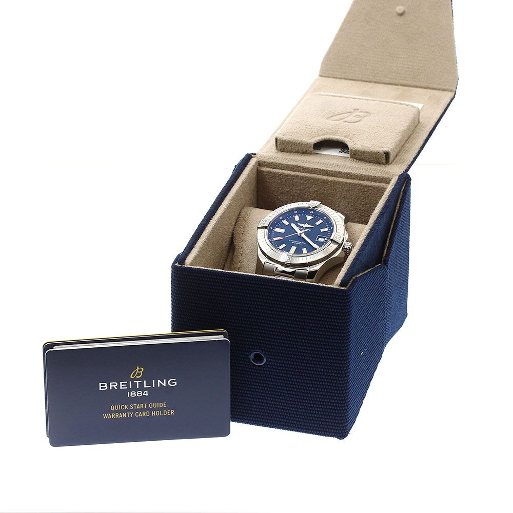 ブライトリング BREITLING A17318 アベンジャー オートマチック 43 デイト 自動巻き メンズ 内箱 保証書付き_910505