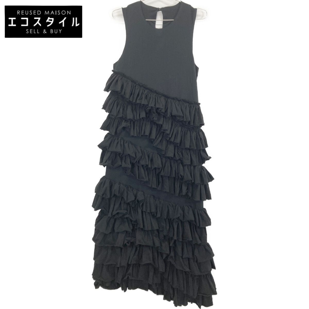 cygne シーニュ CYJ-O002 ﾌﾞﾗｯｸ ﾃｨｱｰﾄﾞﾌﾘﾙﾉｰｽﾘｰﾌﾞﾜﾝﾋﾟｰｽ