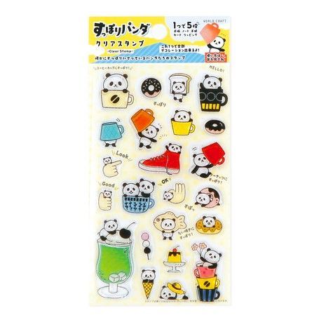 ワールドクラフト ひょっこり犬シリーズ クリアスタンプ 4種セット 