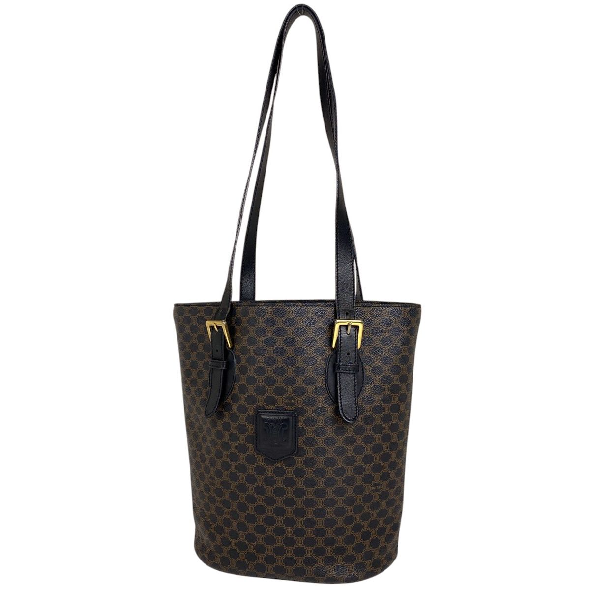 CELINE セリーヌ　トートバッグ　Cマカダム　バケツ型バッグ CELINE セリーヌ バケツ型トートバッグ マカダム柄 MC98/2