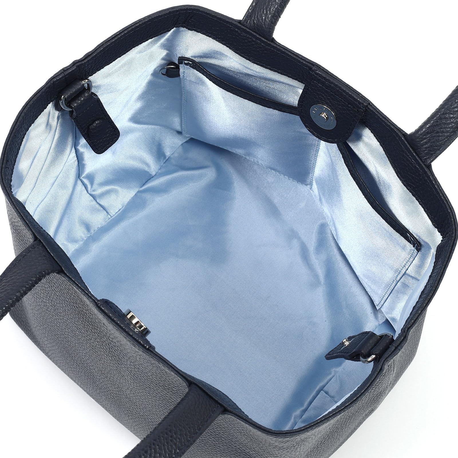 キタムラ シュリンクレザー B 対応フォルムチェンジハンドバッグ Z-0598 レディース ダークブルー 紺 10102