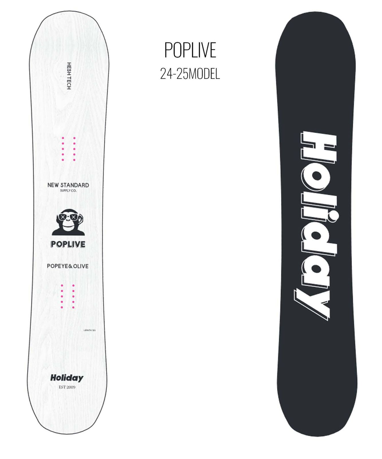 ムラスポ公式】新品 HOLIDAY ホリデー スノーボード 板 メンズ POPLIVE 