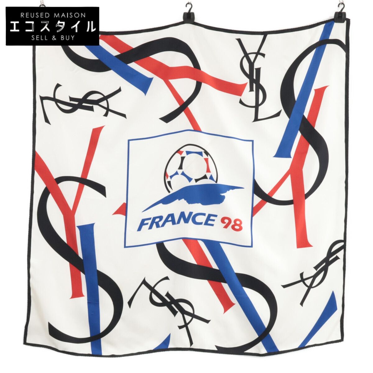 Yves Saint-Laurent イヴサンローラン 98年 フランス ワールドカップ シルク