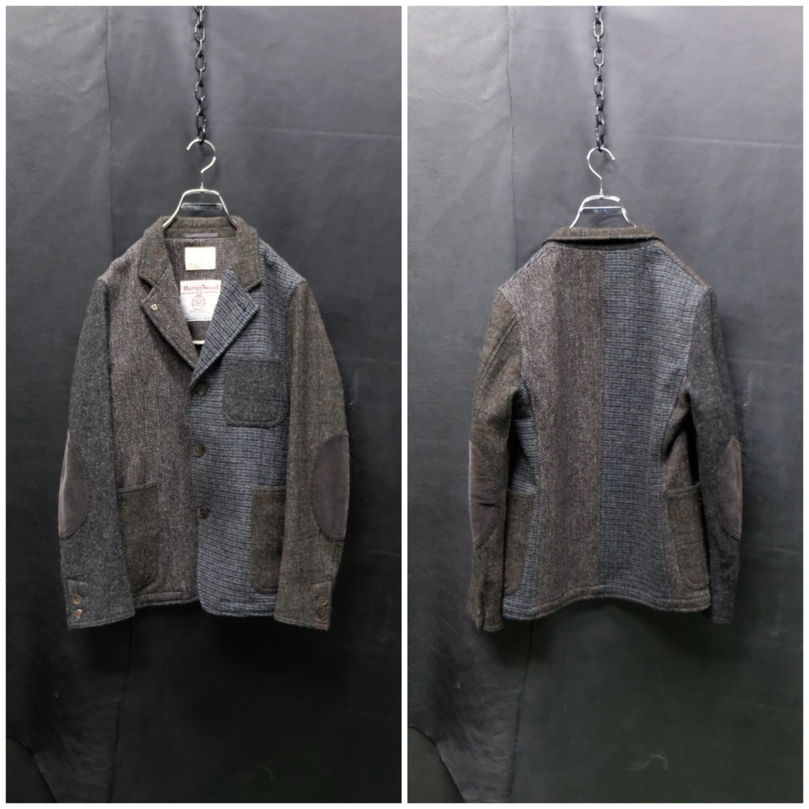 B&Y × Harris Tweed クレイジーカバーオール S テーラードジャケット ウール ユナイテッドアローズ ハリスツイード  BEAUTY&YOUTH クレイジーパターン - メルカリ