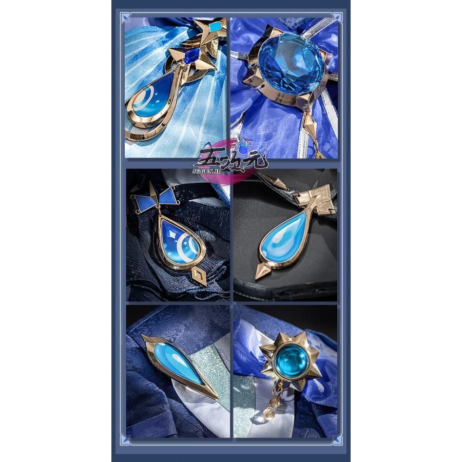 新発売 猫屋小舗 原神 コスプレ フリーナ プネウマ 水神 衣装 ウィッグ 鞋 武器 追加可 BJ0923ML04 ハロウィン IMPECCABLEHEALTHCARESERVICES_COM