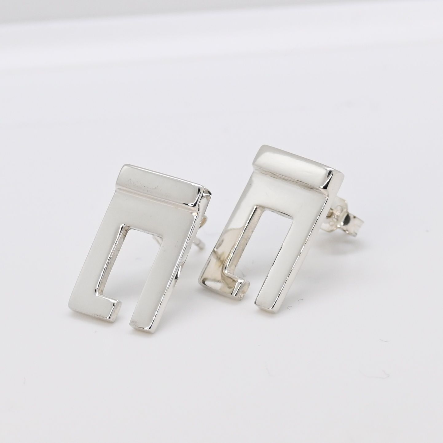 研磨済 GUCCI ピアス ペア シルバー Ag925 グッチ