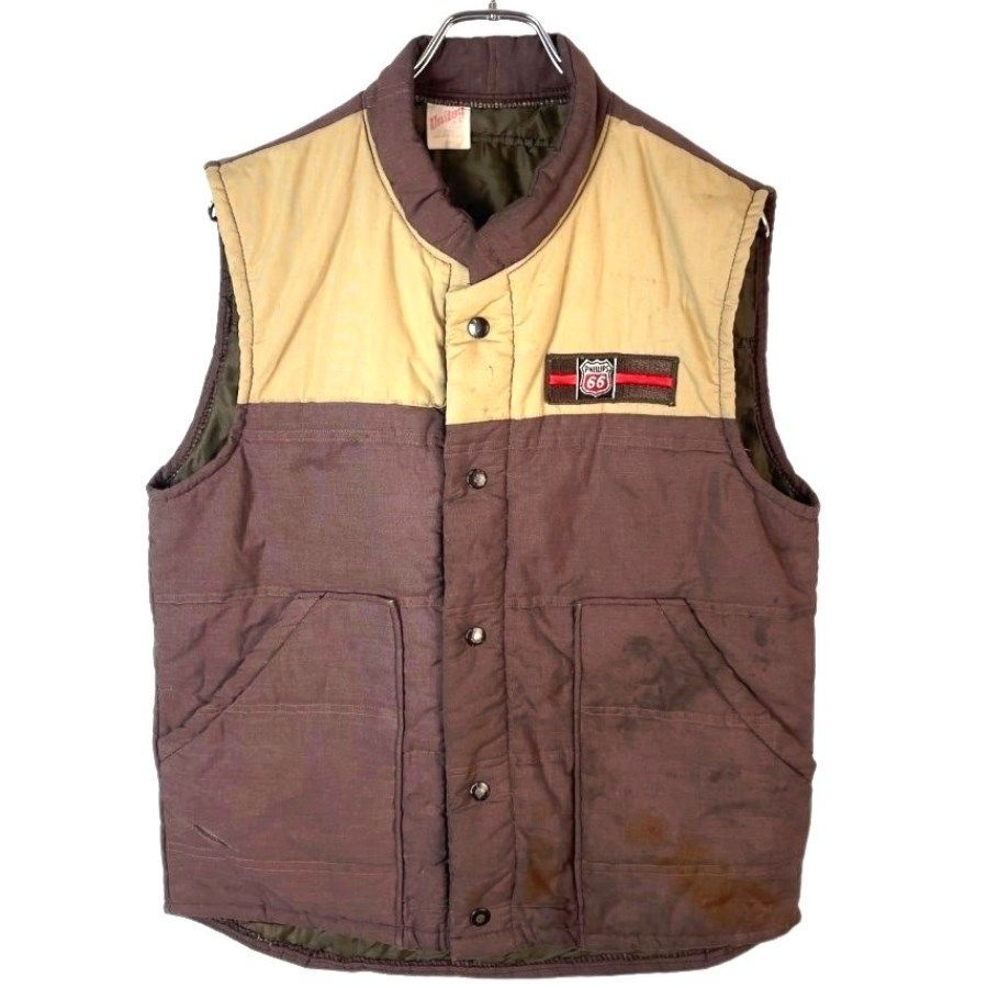 70s80sUSA製Unitogダウンベスト中綿入りphillips 66フィリップス 70s80sUSA製Unitogダウンベスト中綿入りphillips 66フィリップス