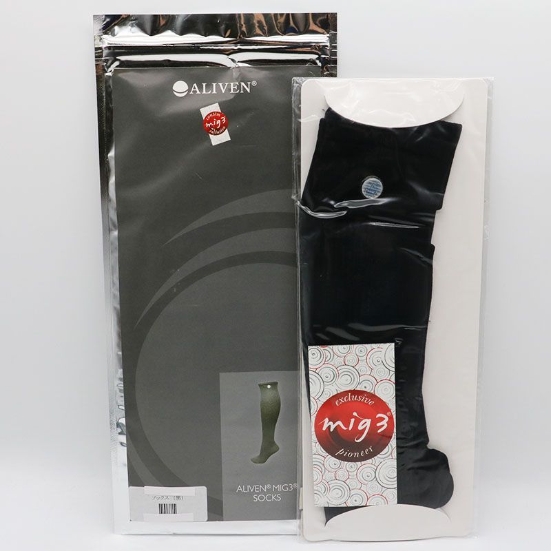 海外限定スパイク販売 ソックス黒 invel インヴェル 未使用 mig3 ユニ 3/4 SOCKS レッグウェア