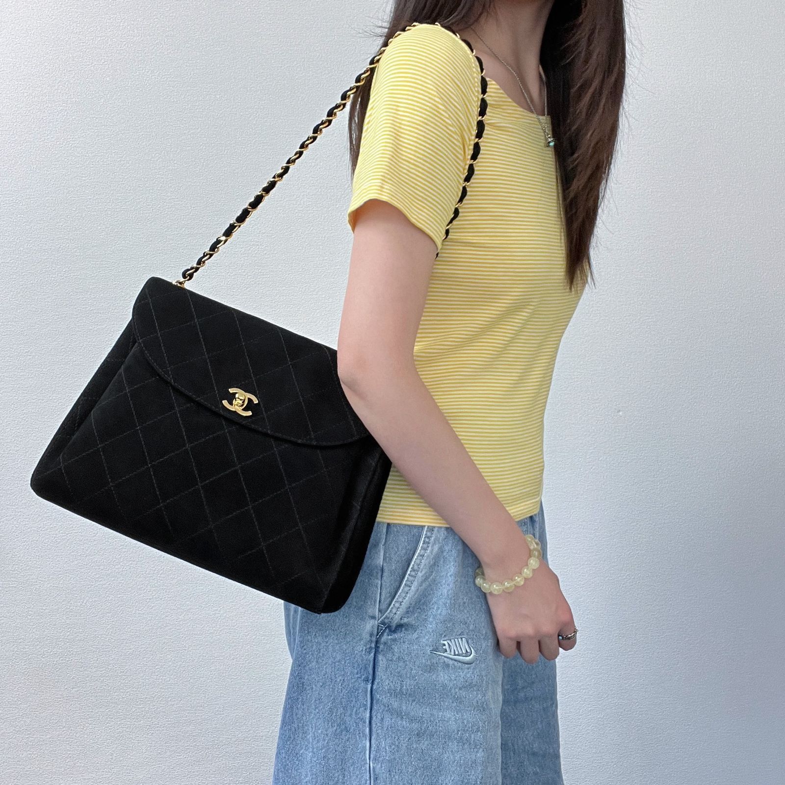 中古】CHANEL シャネル ココマーク マトラッセ ワイルドステッチ 中古】CHANEL シャネル ココマーク マトラッセ ワイルドステッチ
