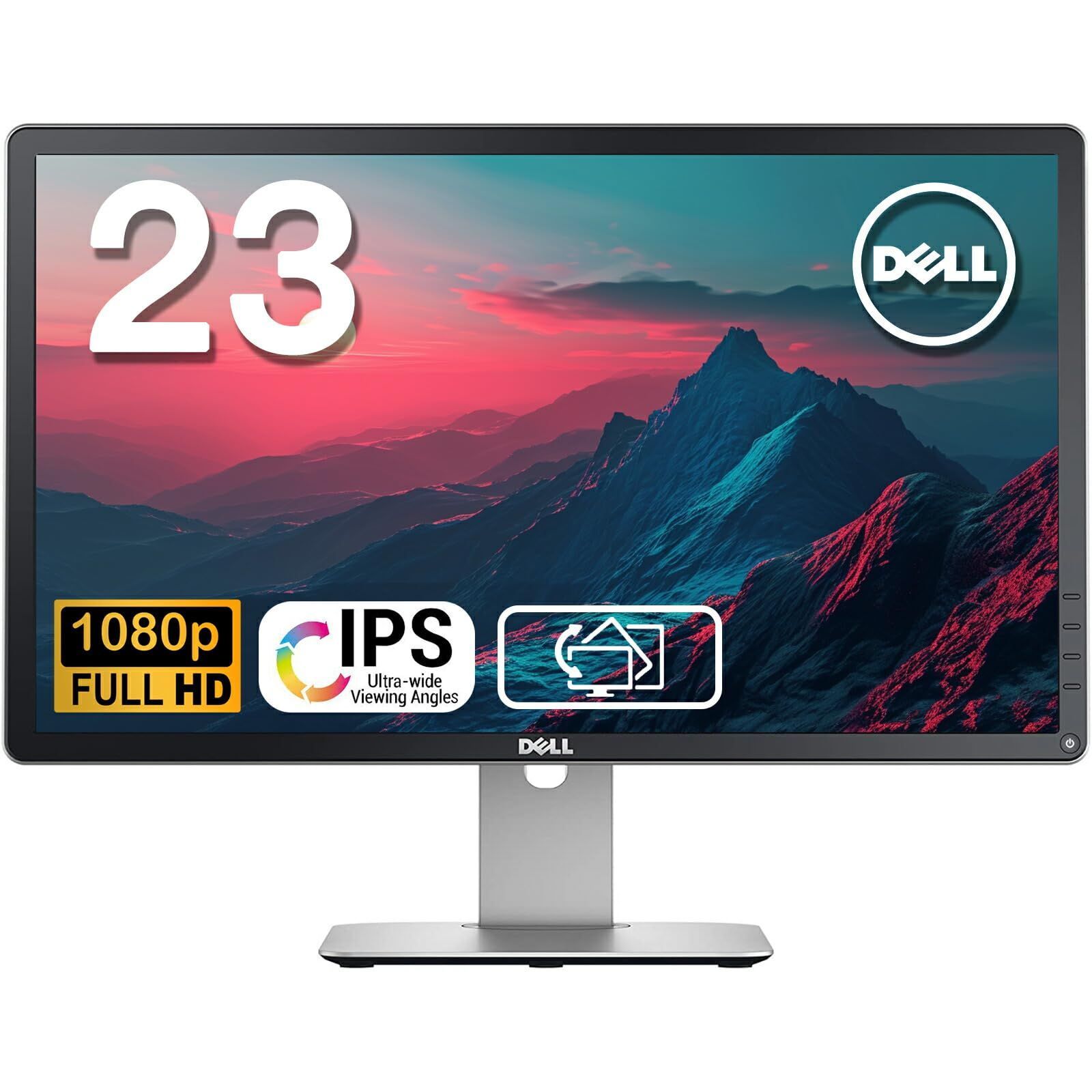 新着商品】P2314H Dell 23型超広視野角、フリッカーフリーブルーライト軽減、IPSパネル、192x18 フルHD、画面回転 整備済み品  縦置き高さ調整、USBハブ、HDMI対応可能変換ケーブル付属整備済み品 - メルカリ