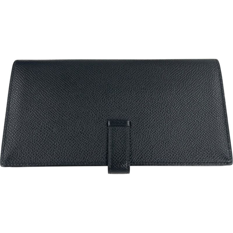 エルメス HERMES ベアンスフレ Y SN008 FF ブラック エプソン メンズ 長財布