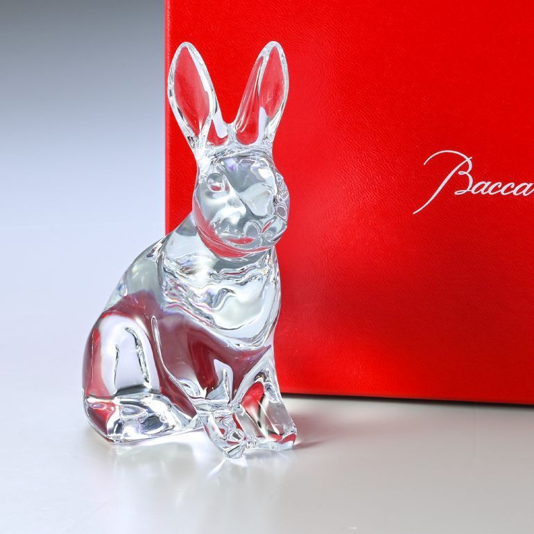 新品 バカラ クリスタルフィギュア 干支 兎 うさぎ クリア