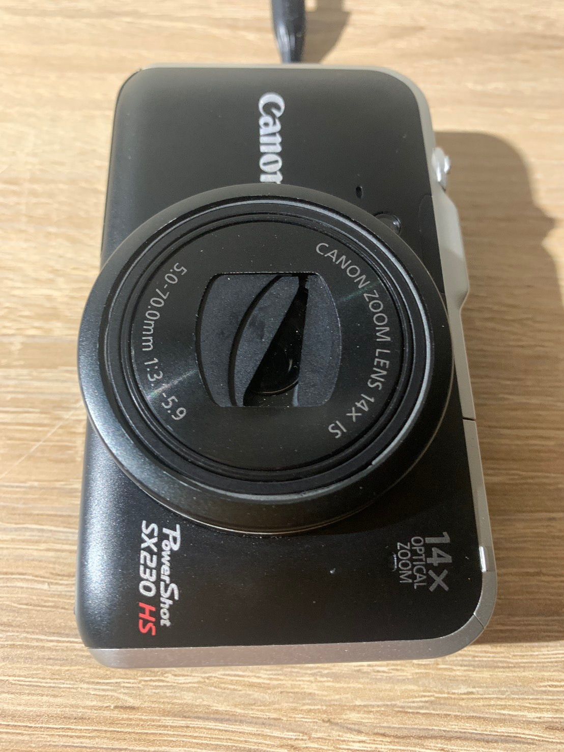 5709 Canon PowerShot SX230 HS ブラック|シルバー デジカメ 動作 済み