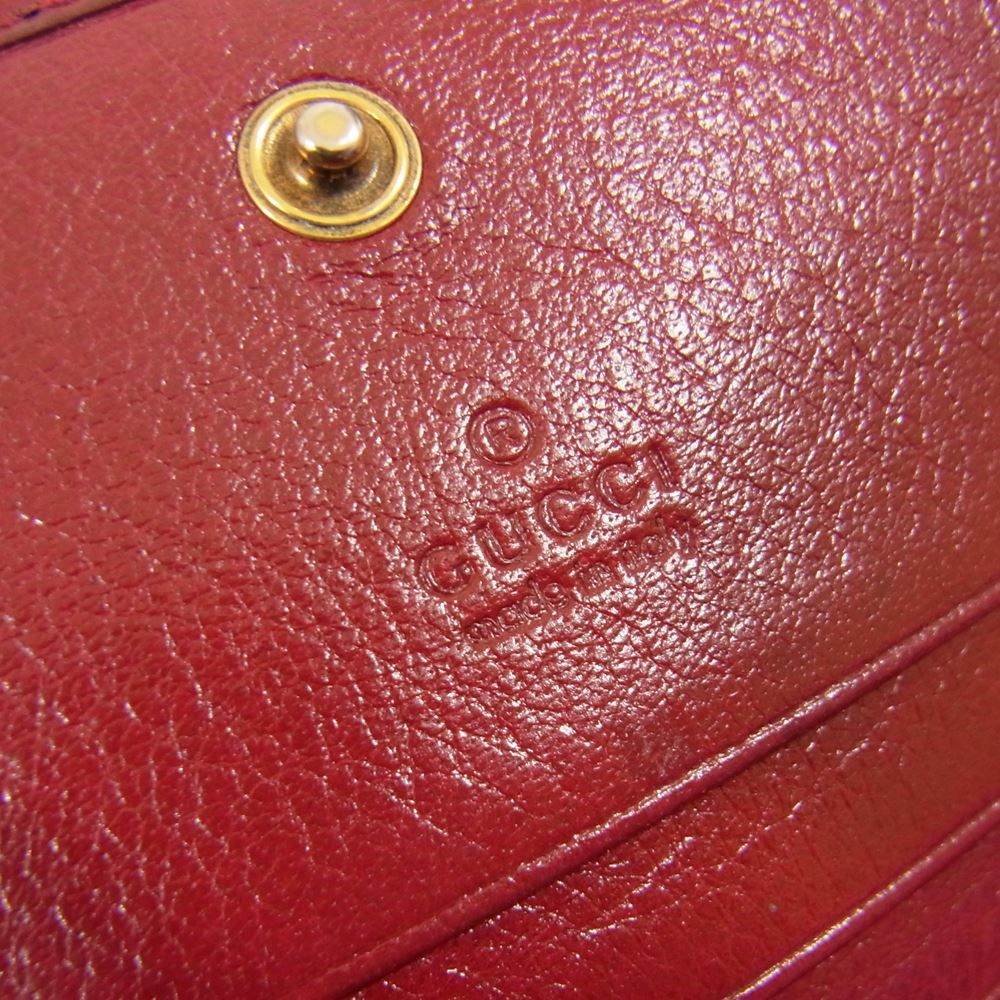 GUCCI グッチ 466492 パイソン GGマーモント 二つ折り財布