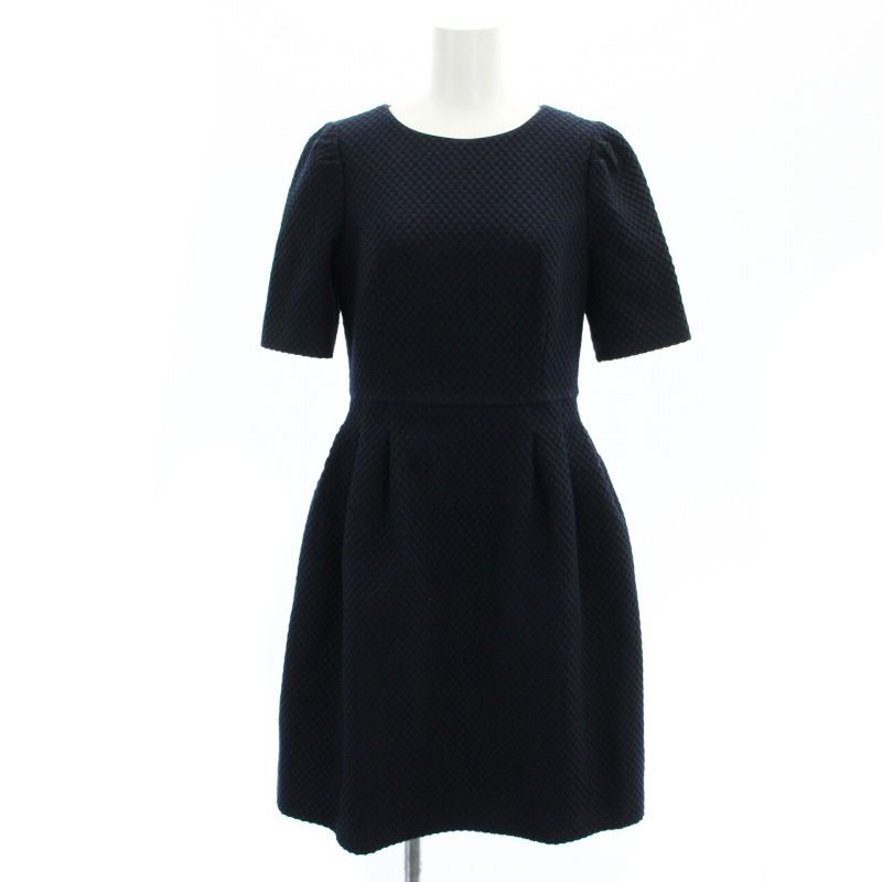 TOCCA**上品濃紺ワンピ**160cm 希少☆TOCCA ワンピース ノーカラージャケットセットアップ 4