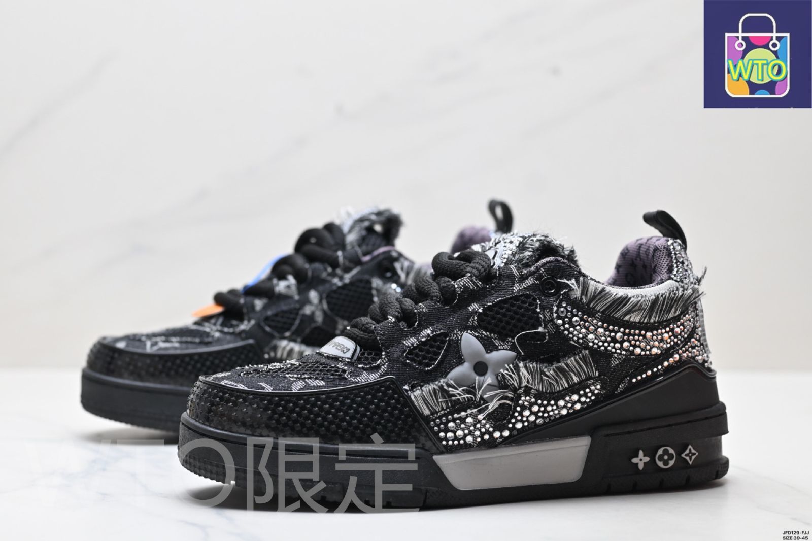 LV Louis VuittonLV ルイヴィトンTrainer Sneaker Low カジュアルスポーツカルチャー バーサタイル スニーカー-WTO輸入1 KIN-KAAI_COM