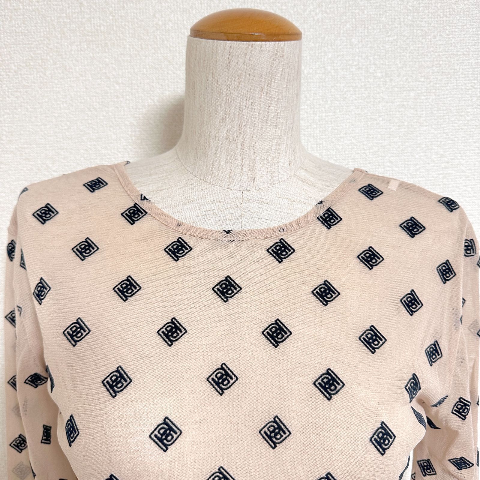 ♡出品 PRANK PROJECT フロッキーモノグラムシアートップ バック