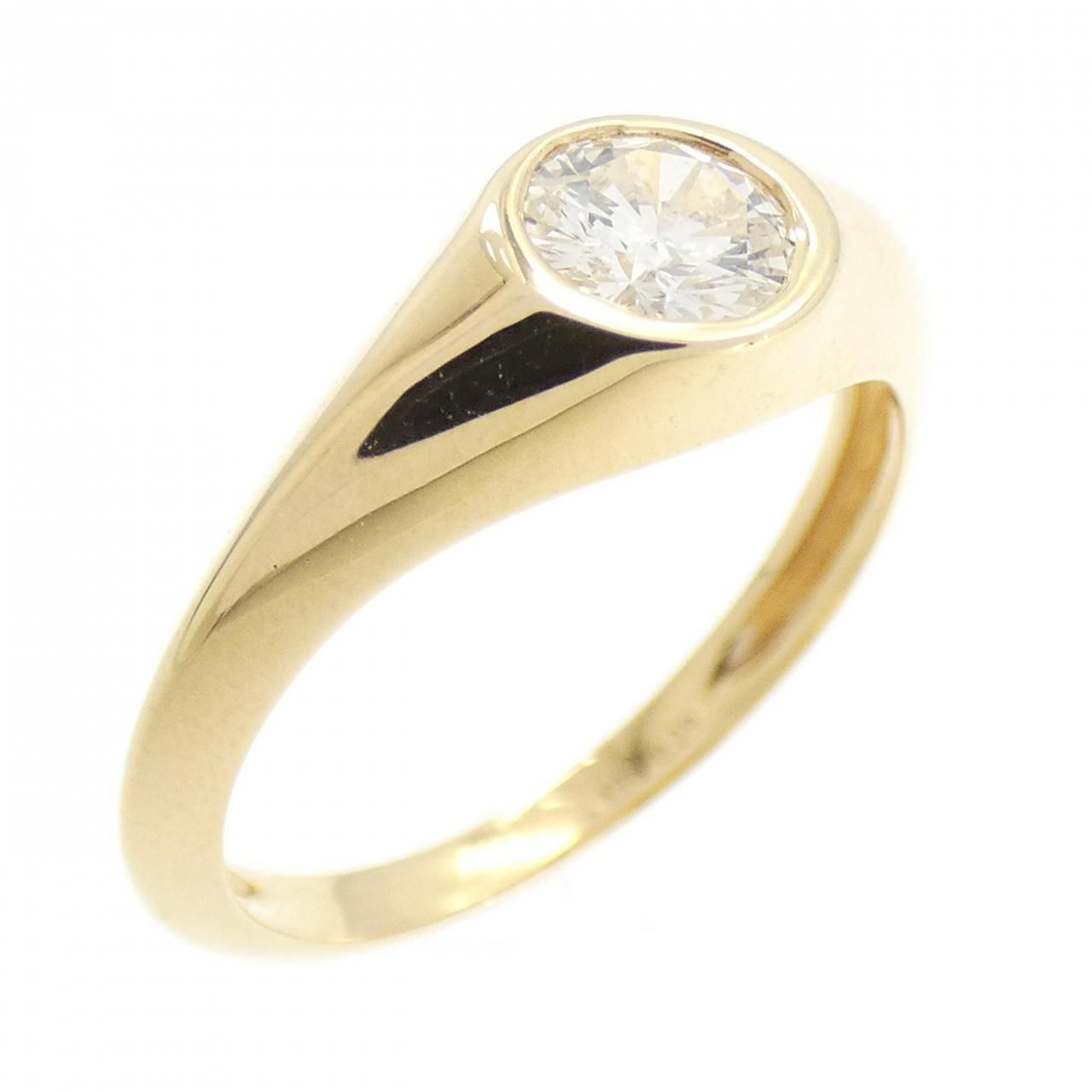K18YG ソリティア ダイヤモンド リング 0.29CT