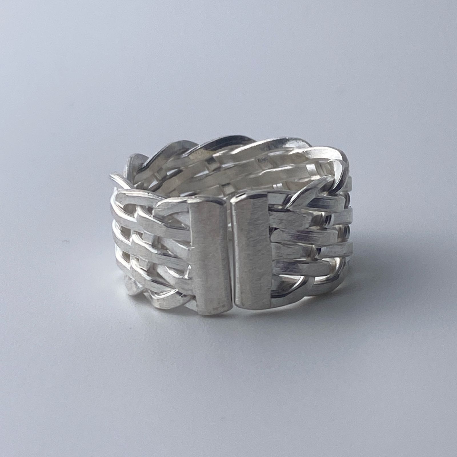 カレンシルバー リング 調整可能 メンズ レディース 新品未使用