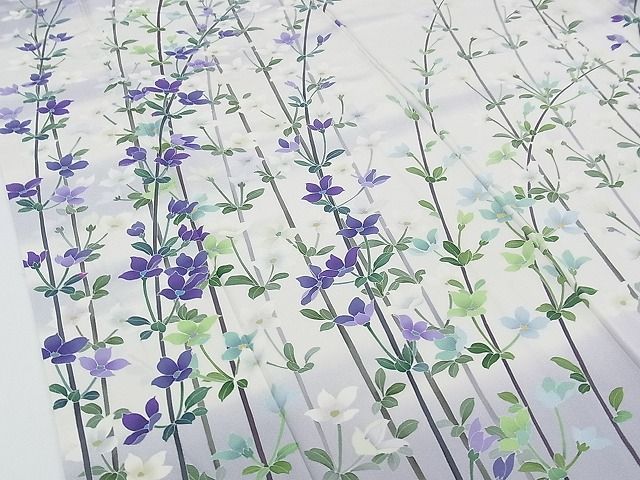 平和屋本店□極上 十日町 加賀草木友禅の第一人者 田村哲彦 訪問着 枝