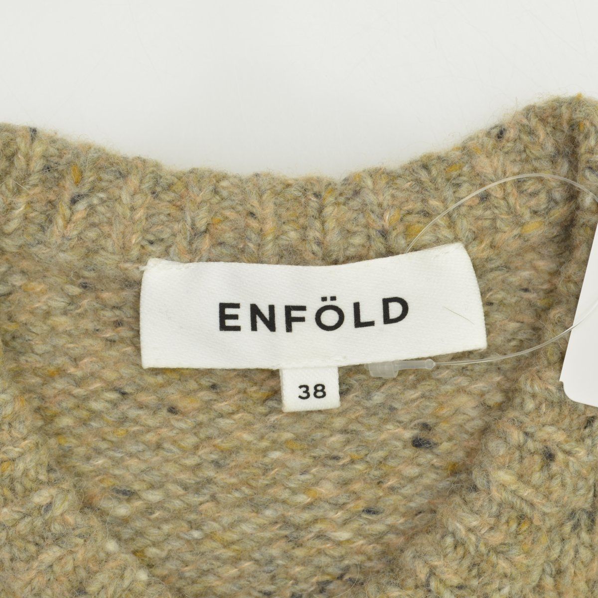 ENFOLD】22AW 300FA870-1430 ASYMMETRY-HEM LAYERED CARDIGAN 