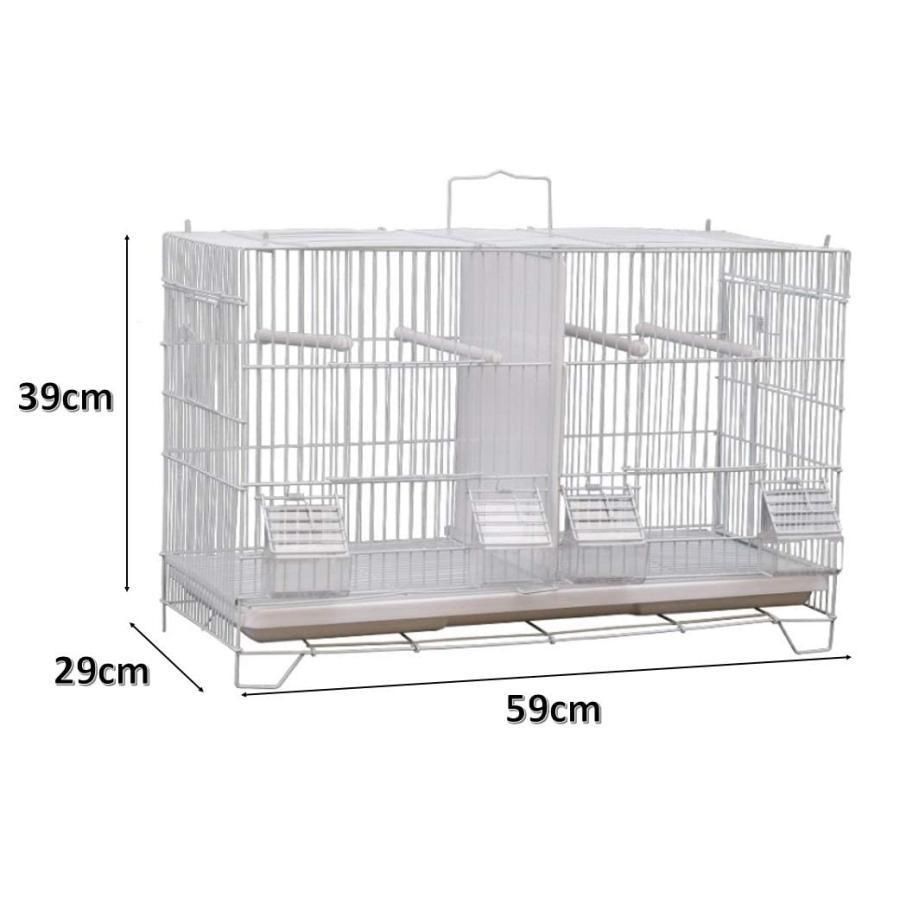 鳥かご バードゲージ 仕切り 付き 鳥小屋 大型 複数飼い セキセイインコ オカメインコ 文鳥 ケージ ゲージ 鳥がご