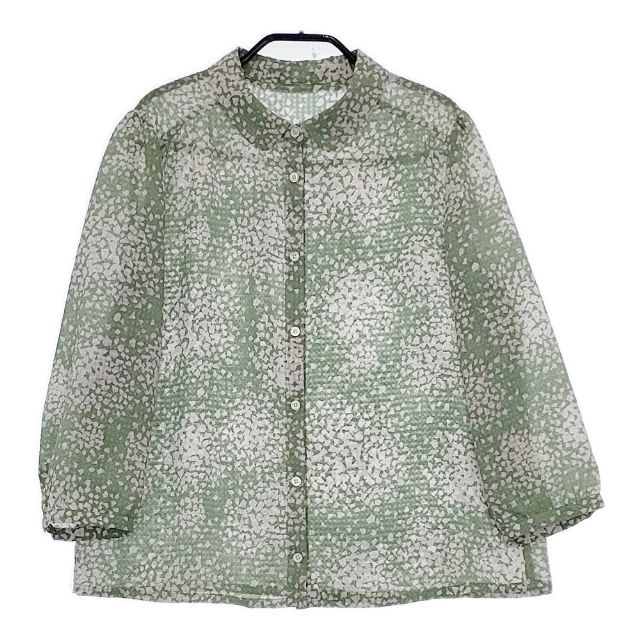 サリースコット Sallyscott 長袖シャツ　新品未使用 9美品 サリースコット Sally Scott 長袖 シャツ ブラウス 紺