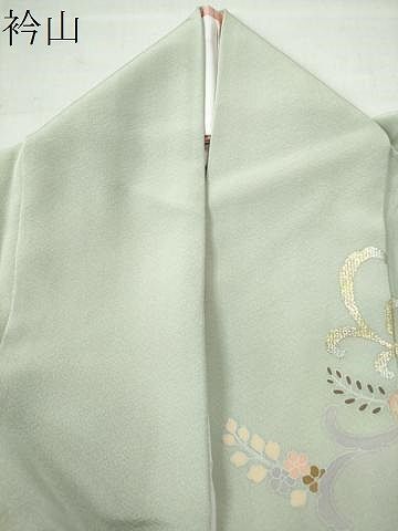 平和屋着物●訪問着　作家物　駒刺繍　正倉院花唐草文　暈し染め　金銀彩　正絹　逸品　CAAU1772yc 平和屋着物○訪問着 作家物 駒刺繍 正倉院花唐草文 暈し染め 金銀彩