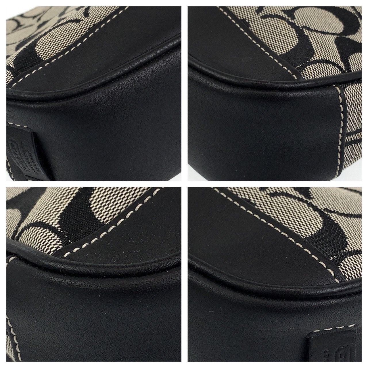 コーチ ハンドバッグ シグネチャー ブラック COACH コーチ シグネチャー ブラック 黒 シルバー金具 キャンバス