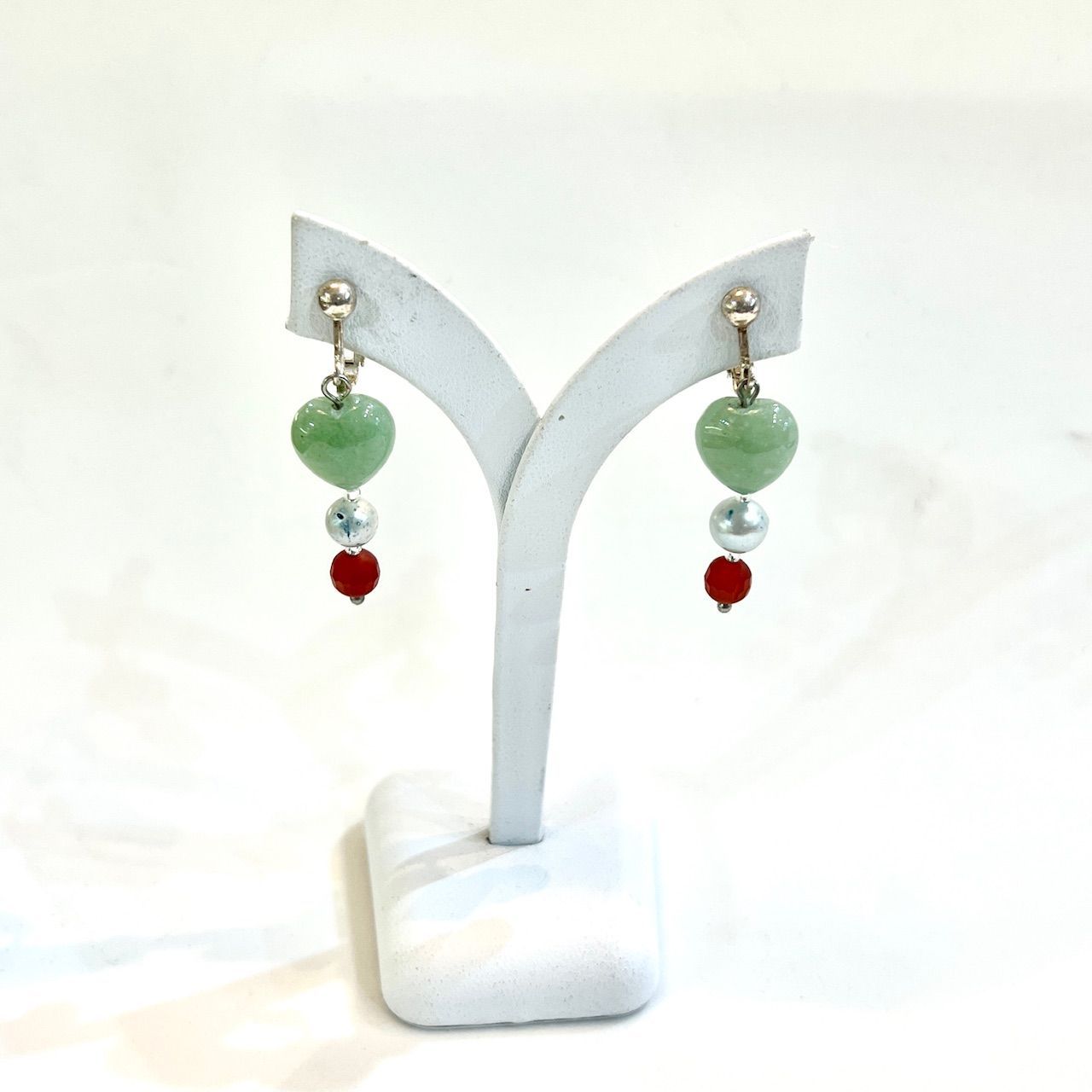 プレゼント パール イヤリング 藍染 藍パール 本藍染 〈 ピアス に変更  