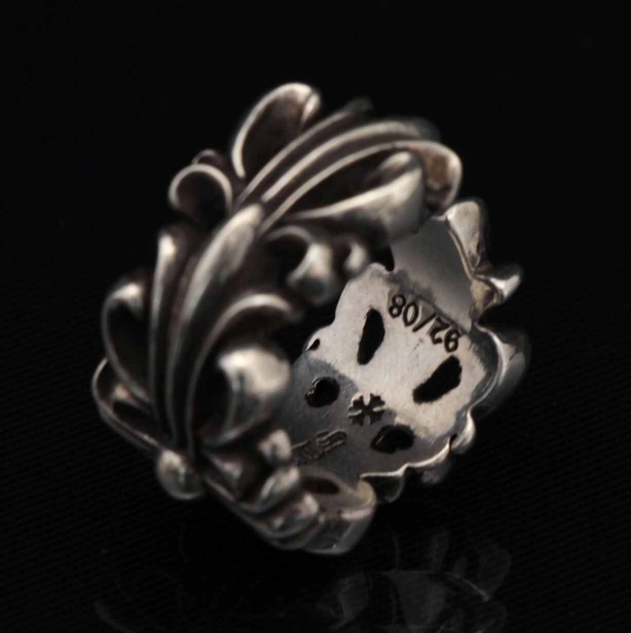 シルバー925 クロム リング 銀座店］CHROME HEARTS クロムハーツ SV925 フローラル リング